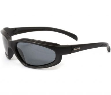 Curv-Z Sport Sunglasses Matte Black - Smoke (Polarized)