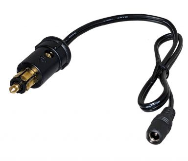 12v Euro DIN Jack to Coax for Heated Gear