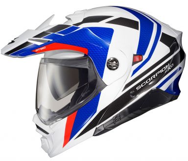 Scorpion EXO-AT960 Modular Helmet Hicks White/Blue