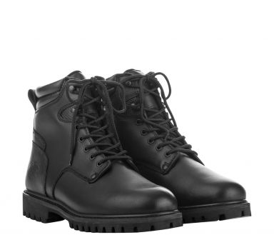 Highway 21 RPM Lace-Up Boots - Black Leather Waterproof