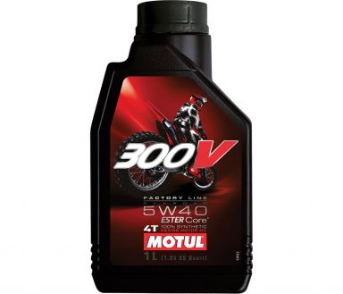 Motul 300V Off Road 4T Competition Synthetic Oil 5w40 1 Ltr