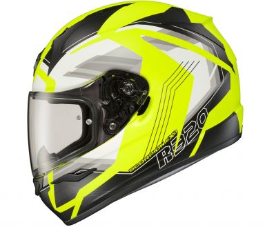 Scorpion EXO-R320 Helmet Hudson Hi-Vis