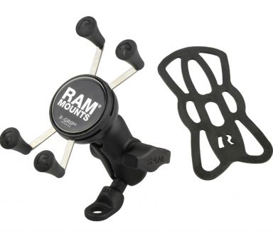 RAM Mounts X-Grip Small Universal Holder w/ 9mm Angled Bolt Head Adapter Kit