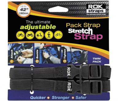 ROK Straps Black Adjustable 12 to 42 inch