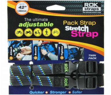 ROK Straps Black Blue Adjustable 12 to 42 inch