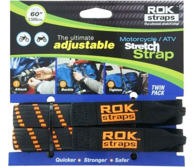 ROK Straps Black Orange Adjustable 18 to 60 inch