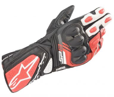 Alpinestars SP-8 V3 Gloves Black/White/Bright Red