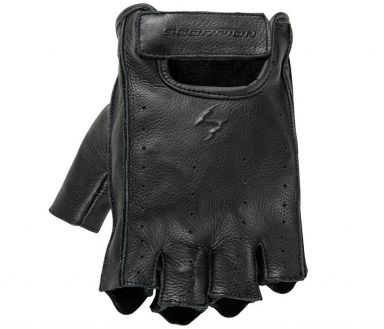 Scorpion Half-Cut Leather Gloves Black