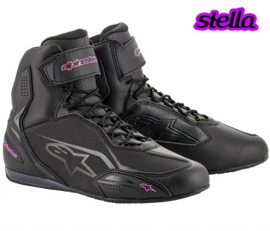 Alpinestars Stella Faster-3 Riding Shoe - Black/Pink