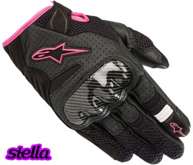 Alpinestars Stella SMX-1 Air V2 Gloves-Black/Fuchsia