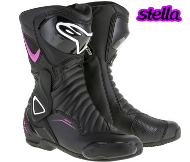 Alpinestars Stella SMX-6 V2 Vented Boot - Black/Fuchsia/White