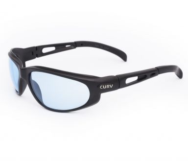 Curv Sunglasses Black - Light Blue
