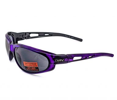 Curv Sunglasses Crystal Purple - Smoke