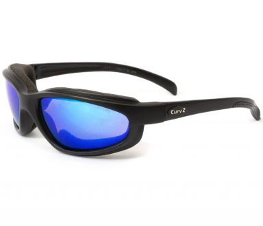 Curv-Z Insulated Sunglasses Matte Black - Jet Blue