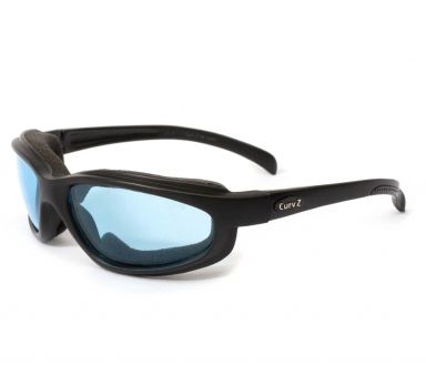 Curv-Z Insulated Sunglasses Matte Black - Light Blue