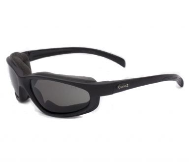 Curv-Z Insulated Sunglasses Matte Black - Smoke