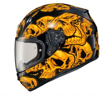 Scorpion EXO-R320 Helmet Skull-E Orange