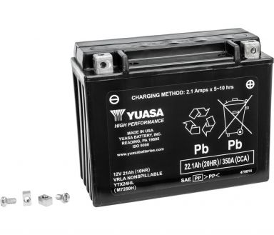 Yuasa AGM Battery YTX24HL