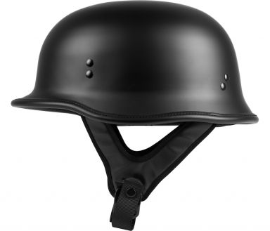 Highway 21 9mm German Style Beanie Helmet - Matte Black