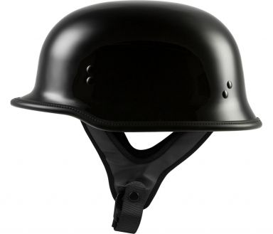 Highway 21 9mm German Style Beanie Helmet - Gloss Black