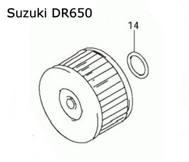 O-Ring Suzuki DR650 Oil Filter to Engine Case