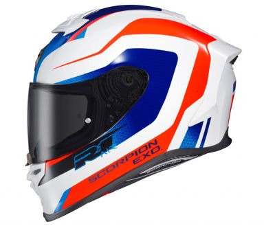 Scorpion EXO-R1 Air Helmet - Hive Red/White/Blue
