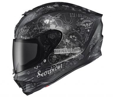 Scorpion EXO-R420 Helmet Shake II Black/White