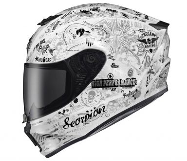 Scorpion EXO-R420 Helmet Shake II White