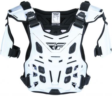 Fly Racing Revel Off-Road Roost Guard White Adult CE Level 1