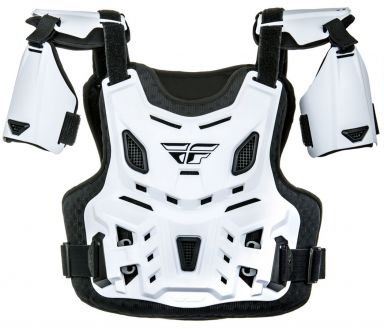Fly Racing Youth Revel Off-Road Roost Guard White CE Level 1