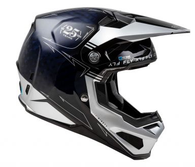 Fly Racing Youth Formula S Carbon Legacy Helmet - Blue/Silver