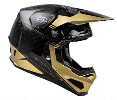 Fly Racing Youth Formula S Carbon Legacy Helmet - Black/Gold