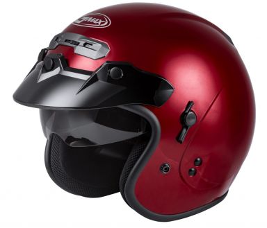 GMAX GM-32 Open Face Helmet - Candy Red