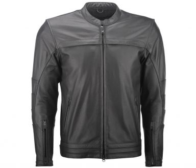 Highway 21 Primer Leather Jacket - Black