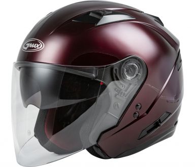 GMAX OF-77 Open Face Helmet - Wine Red