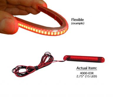Radiantz Z-Flex LED Strip 2-3/4 in Red - CLOSEOUT