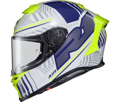 Scorpion EXO-R1 Air Helmet - Juice White/Blue