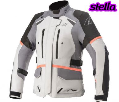 Alpinestars Stella Andes v3 Drystar Jacket - Grey/Black/Coral