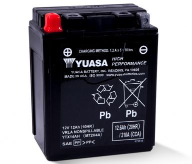 Yuasa AGM Battery YTX14AH