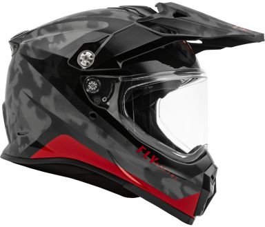 Fly Racing Trekker Pulse Helmet - Black/Camo Red