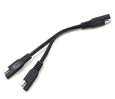 12v SAE Y Splitter to Dual SAE Connectors
