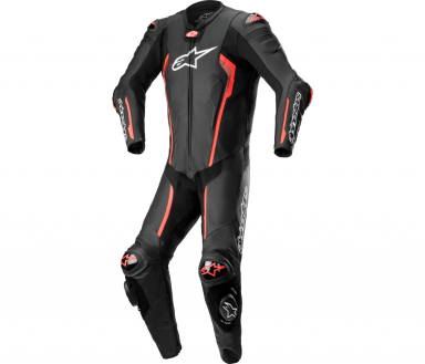 Alpinestars Missile v2 1-Piece Race Suit Black/Red Fluorescent