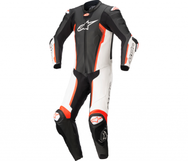 Alpinestars Missile v2 1-Piece Race Suit Black/White/Red Fluorescent