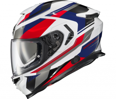 Scorpion EXO-APEX Eclipse Helmet Lunar White/Red/Blue