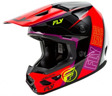 Fly Racing Kinetic Rally Helmet Red/Black/White