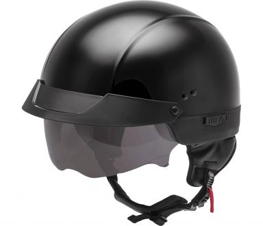 Gmax HH-75 Half Helmet Gloss Black