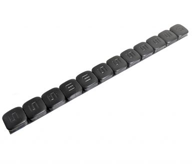 K&L Wheel Weights 5g Black 12pc Strip