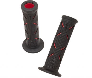 Pro Grip 717 Road Grips - Red/Black 7/8"