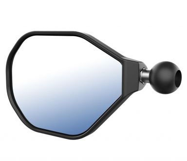 RAM Tough-Mirror™ Oval Black - Left with Ball