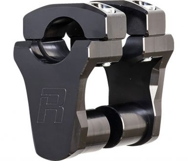 ROX Pivoting 2" Riser set for 1" Bars Black